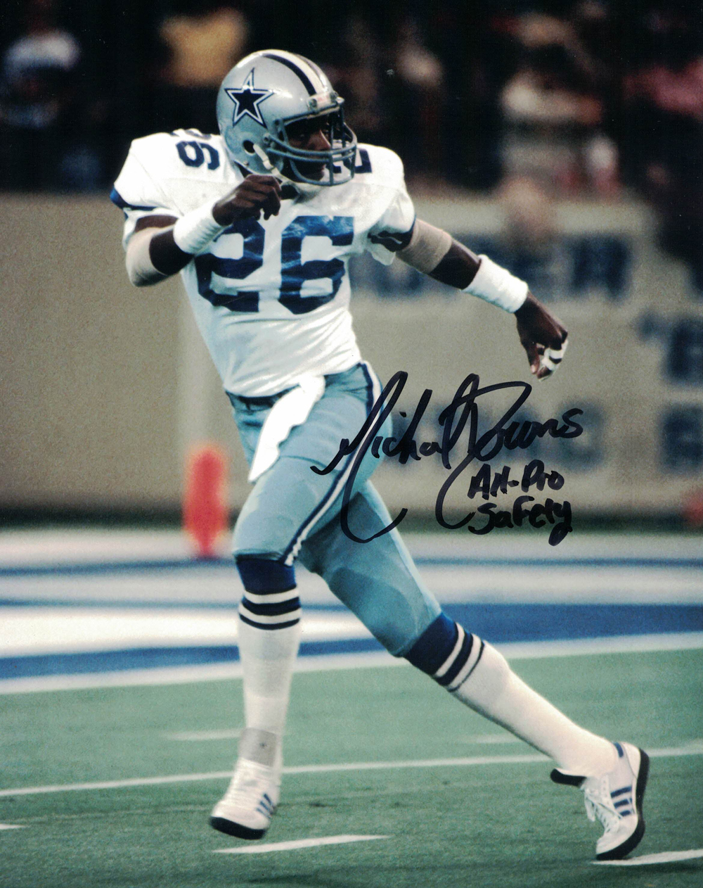 Michael Downs Autographed Dallas Cowboys 8x10 Photo All Pro Safety 30262