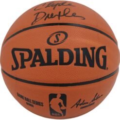 Clyde Drexler Signed Portland Trailblazers Basketball JSA 46408