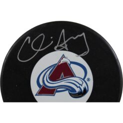 Chris Drury Autographed/Signed Colorado Avalanche Logo Puck Beckett 56515