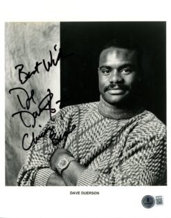 Dave Duerson Autographed Chicago Bears 8x10 Photo Best Wishes Beckett 56629
