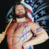 Hacksaw Jim Duggan Autographed WWE WWF 11x14 Photo JSA 24744
