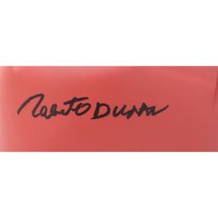 Roberto Duran Autographed/Signed Red Left Boxing Glove Beckett 44774