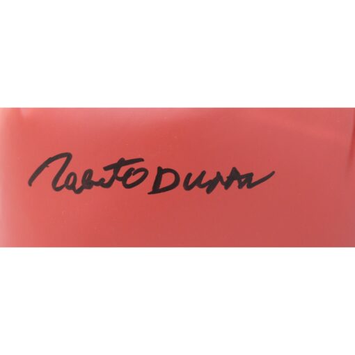 Roberto Duran Autographed/Signed Red Left Boxing Glove Beckett 44774