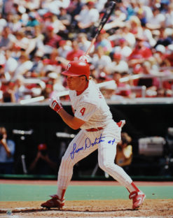 Lenny Dykstra Autographed/Signed Philadelphia Phillies 16x20 Photo 11694