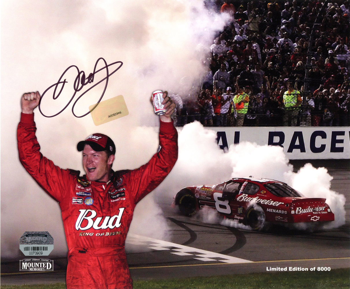Dale Earnhardt Jr Autographed/Signed Nascar Racing 8x10 Photo MM