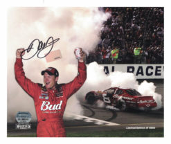 Dale Earnhardt Jr Autographed/Signed Budweiser 8x10 Photo LE/8000 FAN 25167