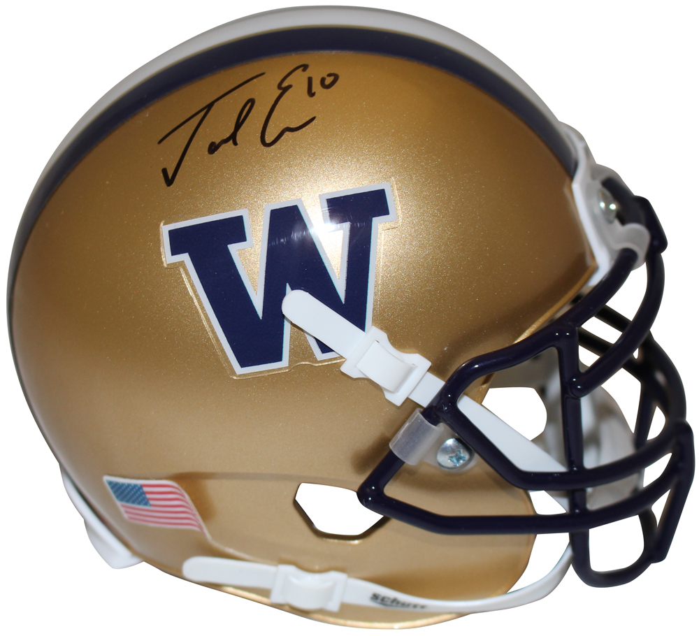 Jacob Eason Autographed Washington Huskies Shutt Mini Helmet FAN