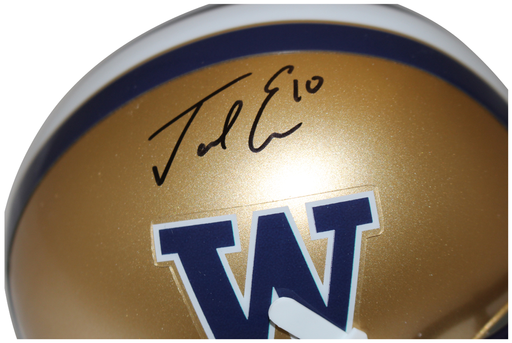 Jacob Eason Autographed Washington Huskies Shutt Mini Helmet FAN