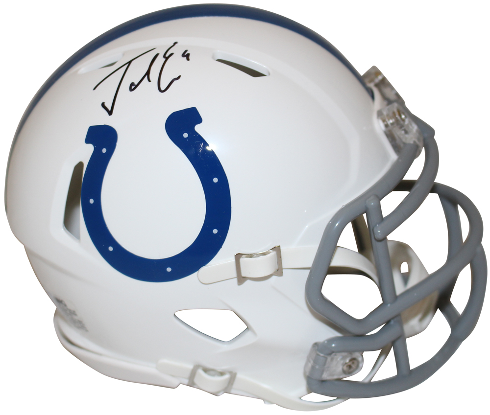 Jacob Eason Autographed Indianapolis Colts Speed Mini Helmet FAN
