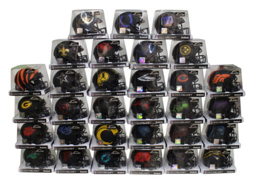 Complete 31 Team Eclipse Speed Mini Helmet Set New In Box