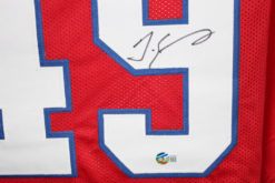 Tremaine Edmunds Autographed/Signed Pro Style Red XL Jersey Beckett