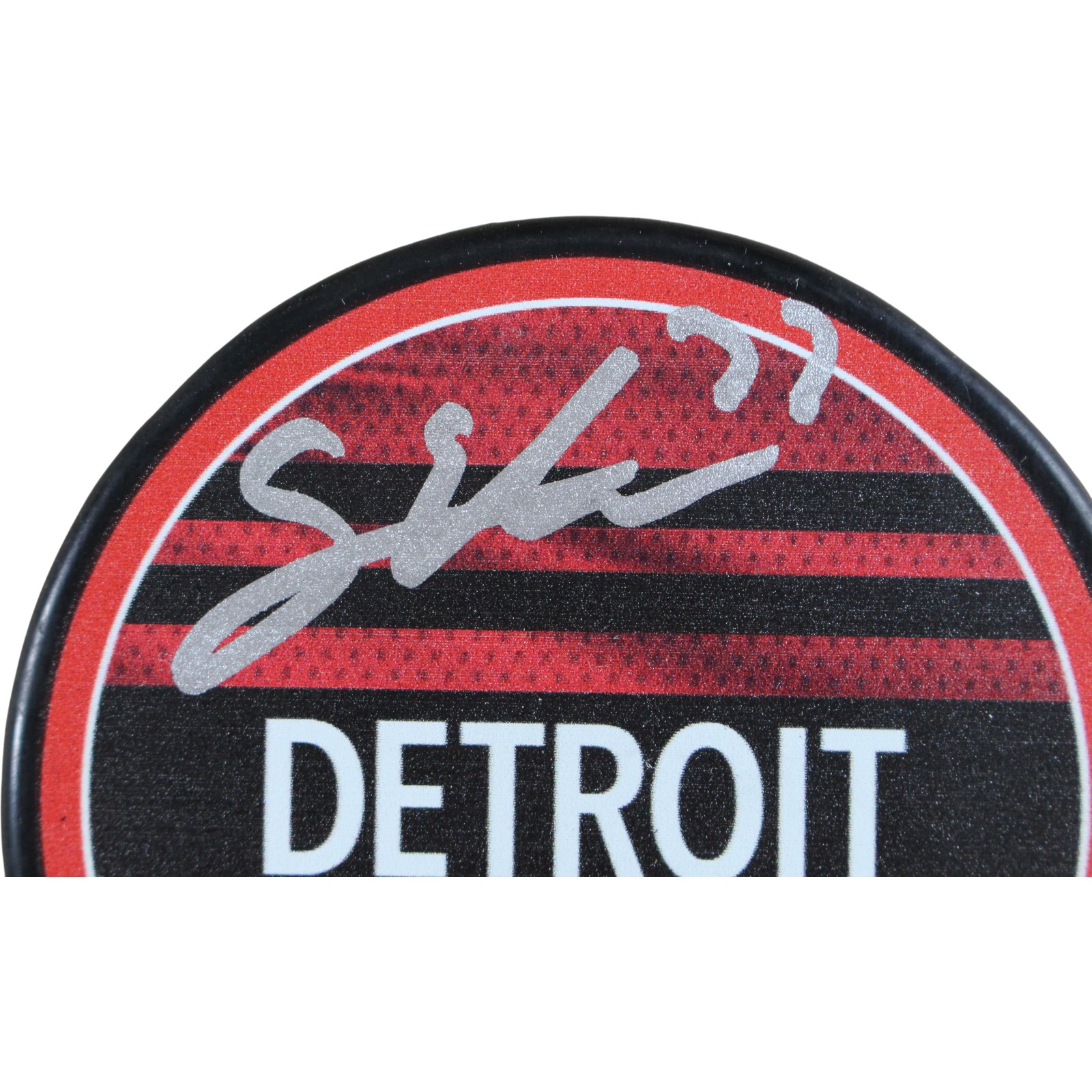 Simon Edvinsson Autographed Detroit Red Wings Reverse Retro Puck Fanatics 53851