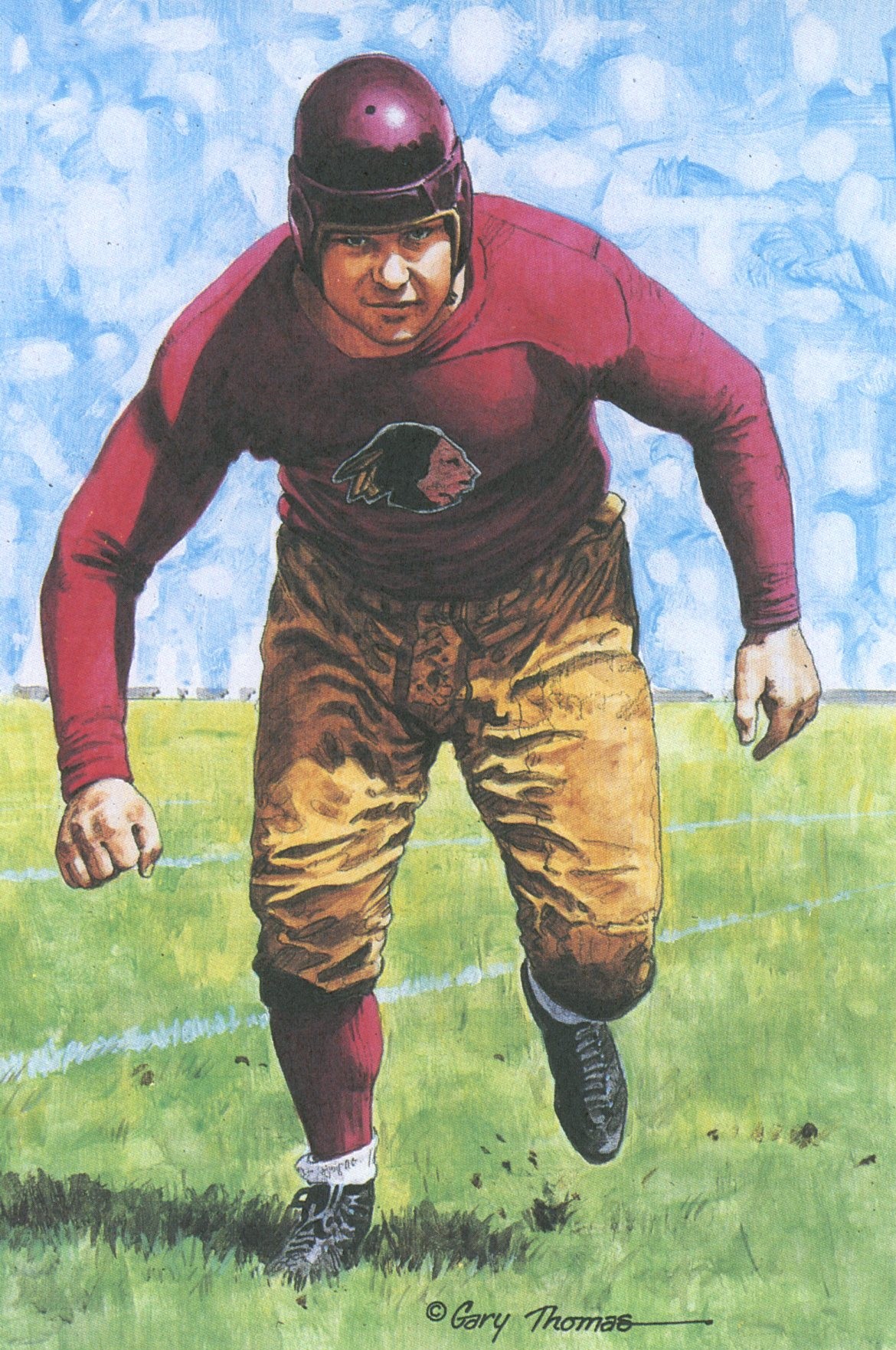 Albert Glen "Turk" Edwards Washington Redskins Goal Line Art Card #8 /5000 58061 1 Albert Glen "Turk" Edwards Washington Redskins Goal Line Art Card #8 /5000 58061