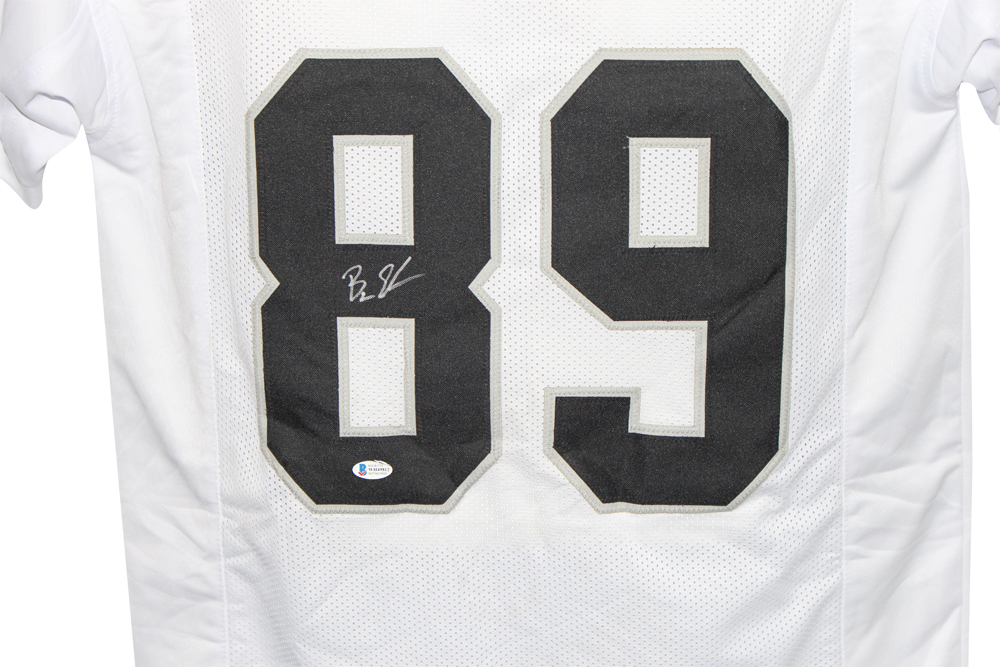 Bryan Edwards Autographed/Signed Pro Style White XL Jersey BAS