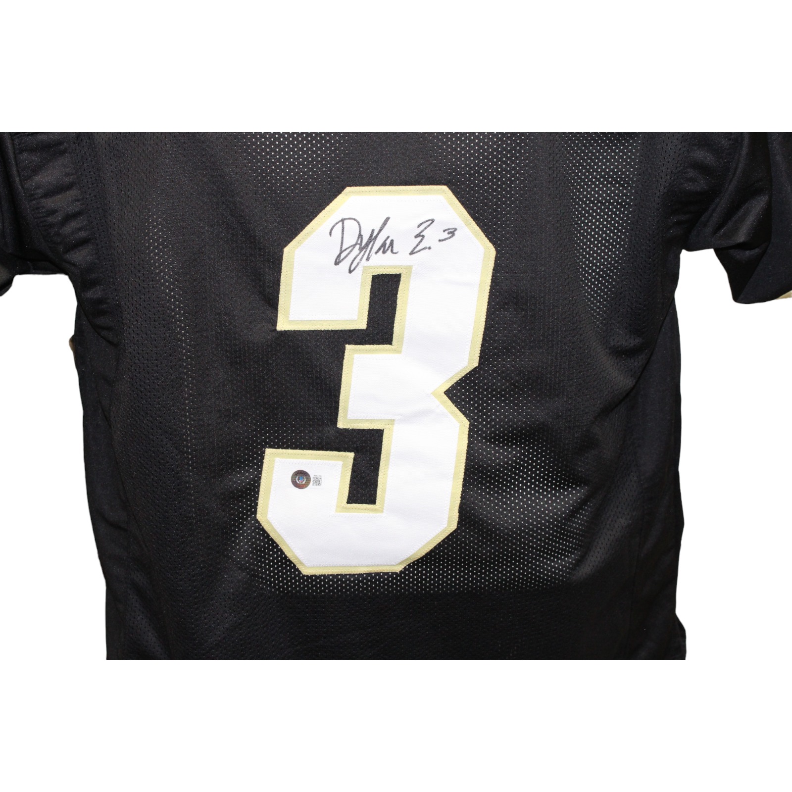 Dylan Edwards Autographed/Signed Black College Style Jersey BAS