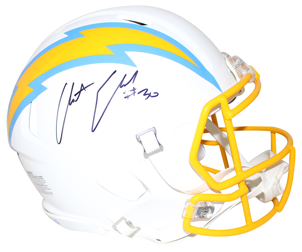 Austin Ekelar Signed Los Angeles Chargers Authentic Speed Helmet BAS 28599
