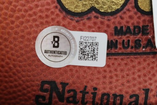 Jason Elam Autographed Denver Broncos Wilson Football 63yds As Is Beckett 52874