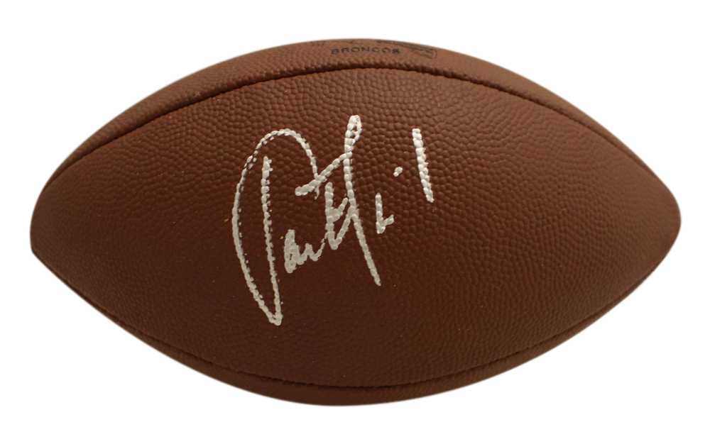 Jason Elam Autographed Denver Broncos Junior Size Football Beckett