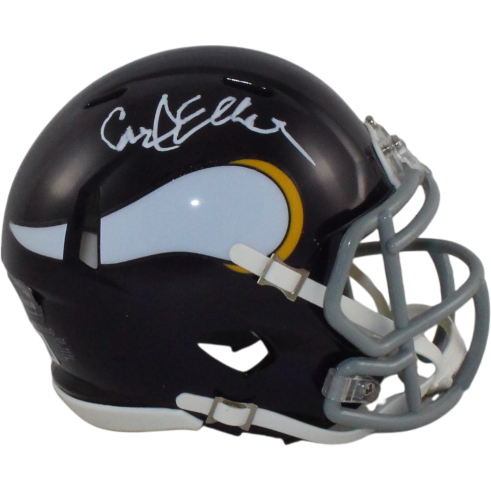 Carl Eller Autographed Minnesota Vikings TB Mini Helmet Beckett Witness 55056