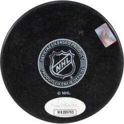 Dave Ellett Autographed/Signed Winnipeg Jets Logo Puck JSA 54002