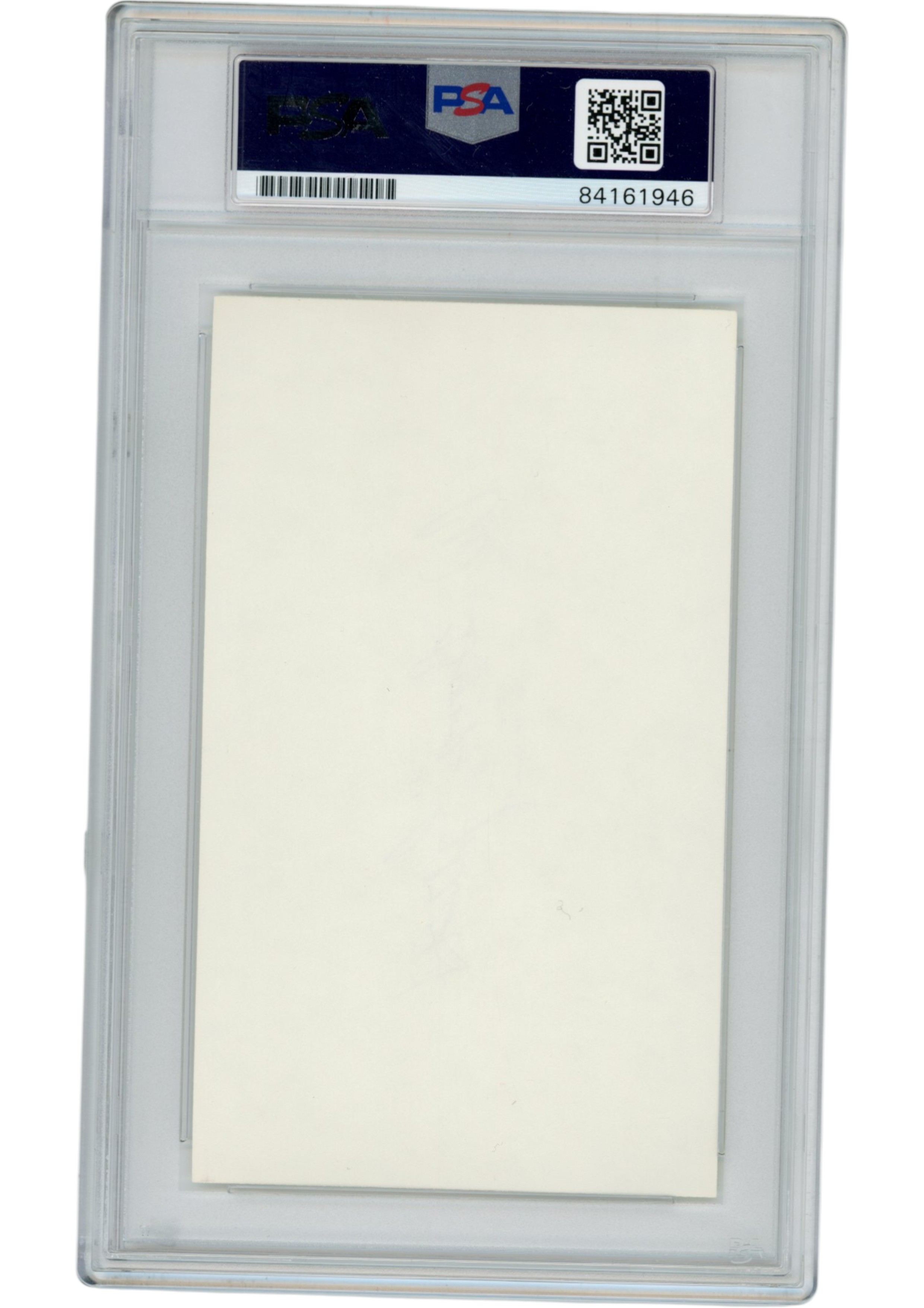 Bump Eliott Autograped/Signed Michigan Wolverines Index Card Slabbed PSA 54905