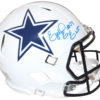 Ezekiel Elliott Autographed Dallas Cowboys Authentic Flat White Helmet BAS 20116