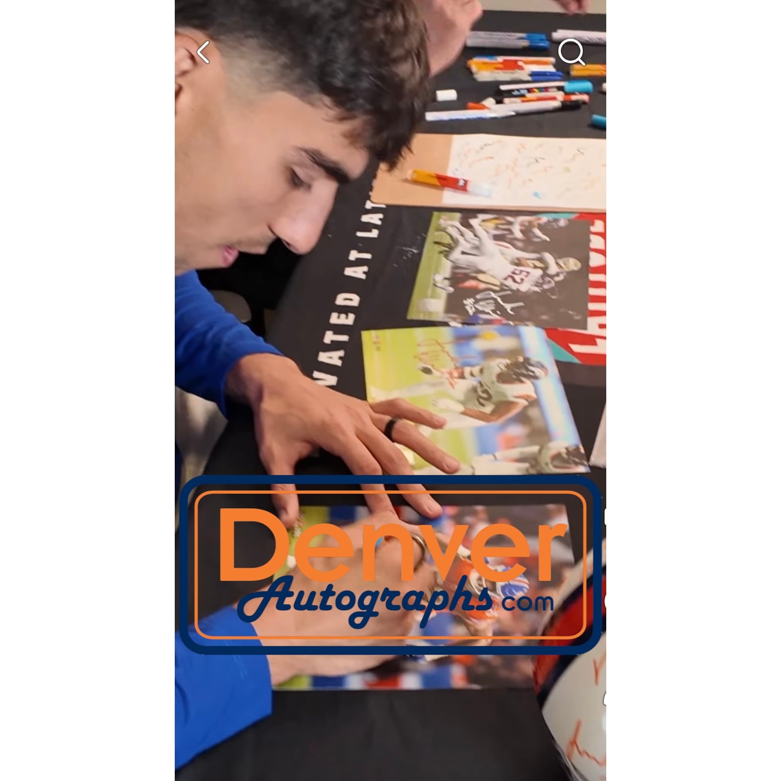 Jonah Elliss Autographed/Signed Denver Broncos 8x10 Photo Beckett Witness 58286 2 Jonah Elliss Autographed/Signed Denver Broncos 8x10 Photo Beckett Witness 58286