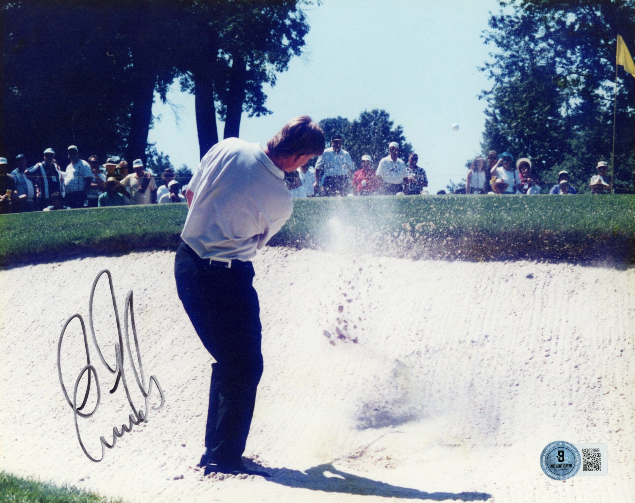 Ernie Els Autographed/Signed PGA 8x10 Photo Beckett 57326