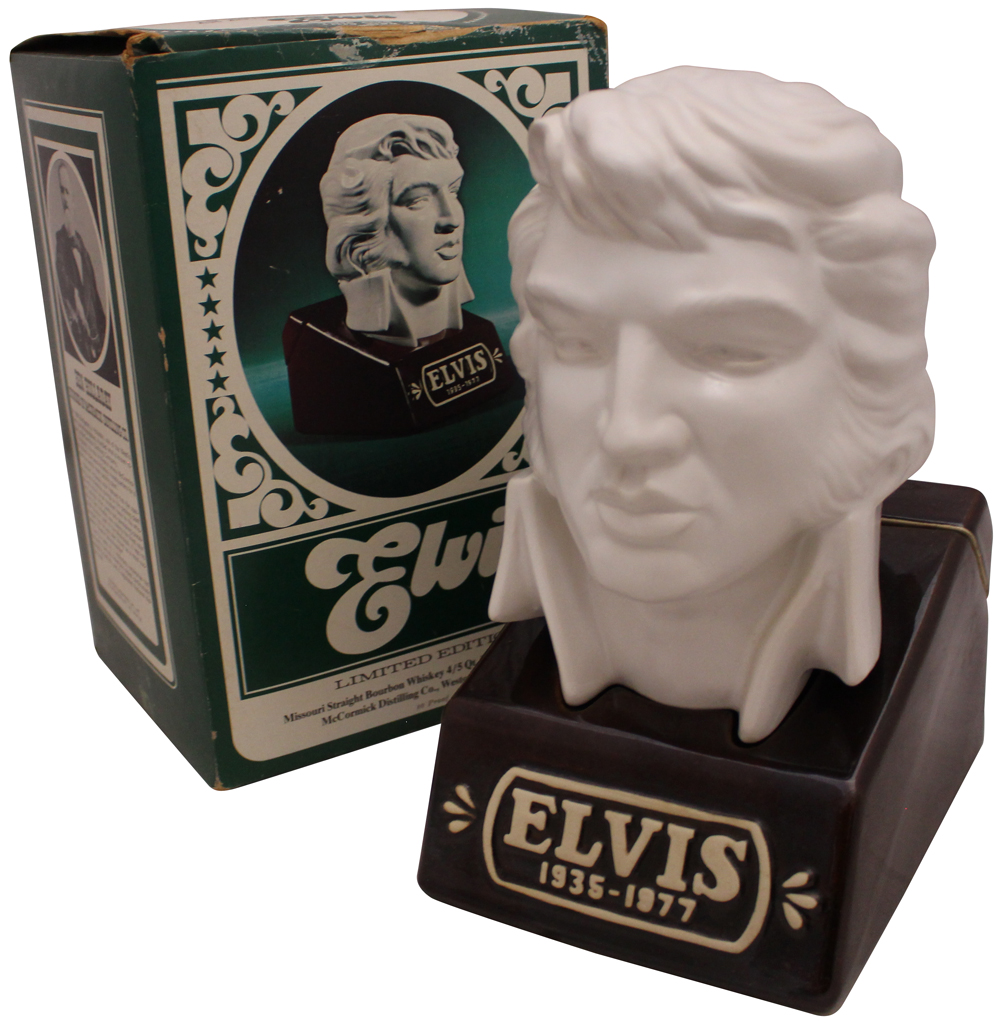 Elvis Presley McCormick Porcelain Decanter Vintage Collectible