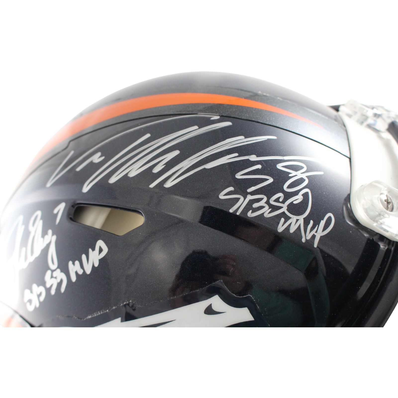 John Elway Terrell Davis Von Miller Signed Denver Broncos Helmet MVP BAS 54273 2 John Elway Terrell Davis Von Miller Signed Denver Broncos Helmet MVP BAS 54273