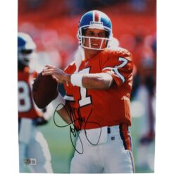 John Elway Autographed/Signed Denver Broncos 11x14 Photo Beckett 51346