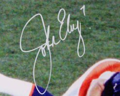 John Elway Autographed Denver Broncos 16x20 Photo Beckett 50991
