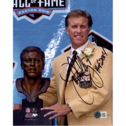 John Elway Autographed/Signed Denver Broncos 8x10 Photo HOF Beckett 51340