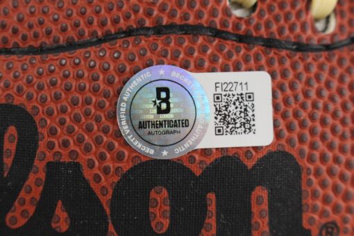 John Elway Autographed Denver Broncos Football Wilson eXtreme Grip Beckett 52866