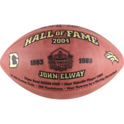 John Elway Denver Broncos Hall of Fame Unautographed Wilson Football 50118