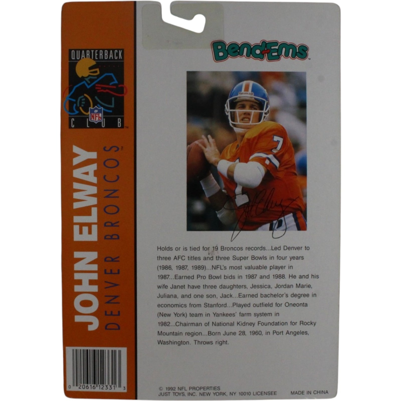 John Elway Denver Broncos Bend-ems Figurine Vintage Collectible 57845 2 John Elway Denver Broncos Bend-ems Figurine Vintage Collectible 57845