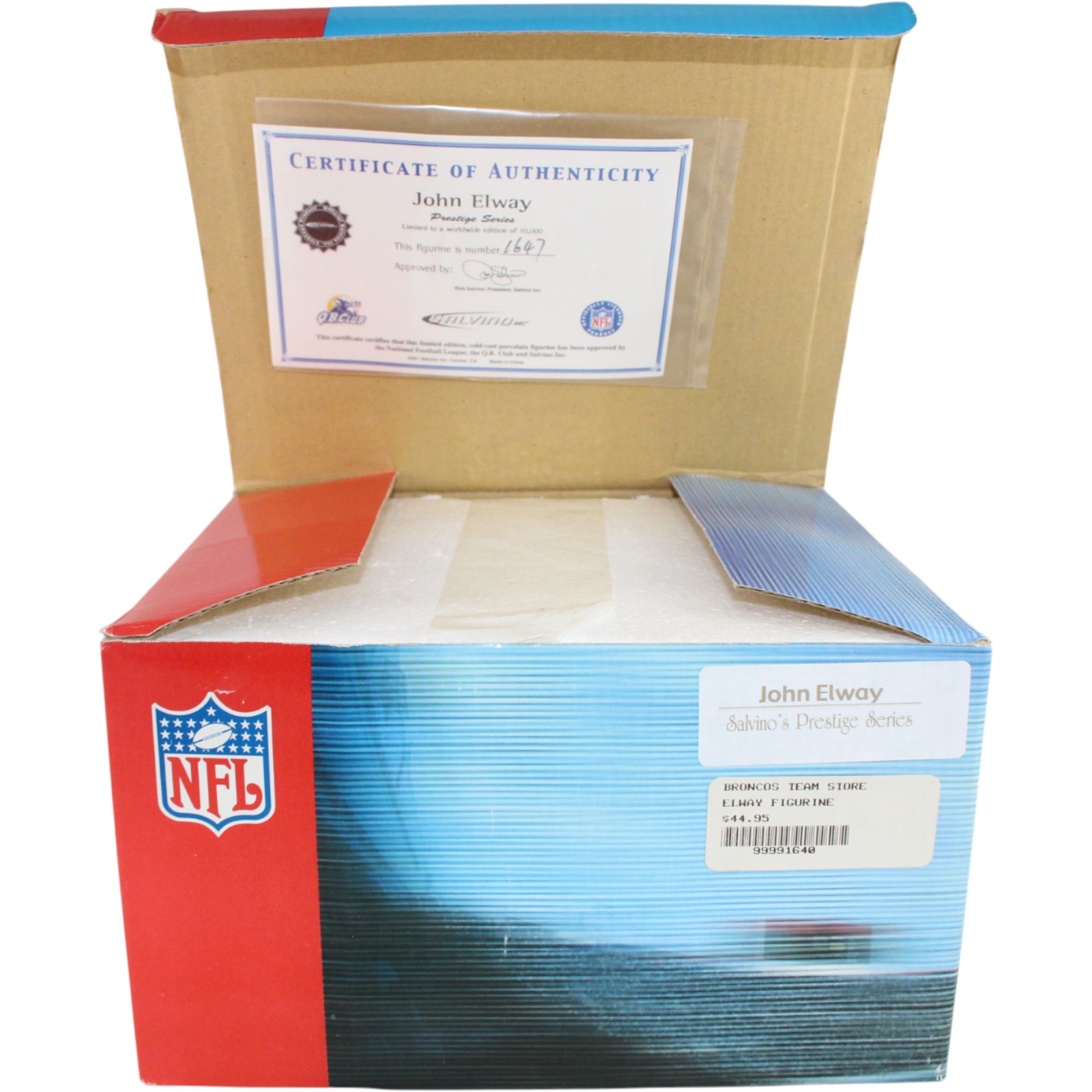 John Elway Signed Denver Broncos Salvino Porcelain Figure #1647 Beckett 52854 6 John Elway Signed Denver Broncos Salvino Porcelain Figure #1647 Beckett 52854