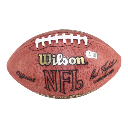 John Elway Signed Denver Broncos Hall Of Fame Official Football BAS 50987