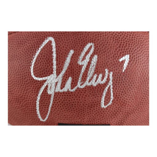 John Elway Signed Denver Broncos Hall Of Fame Official Football BAS 50987