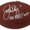 John Elway Autographed Denver Broncos Official SB XXXIII Football MVP BAS 25323