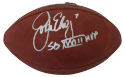 John Elway Autographed Denver Broncos Official SB XXXIII Football MVP BAS 25323