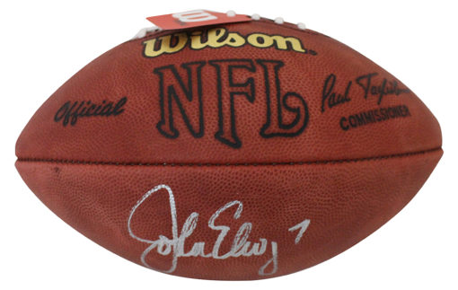 John Elway Autographed/Signed Denver Broncos Official Football BAS 25324