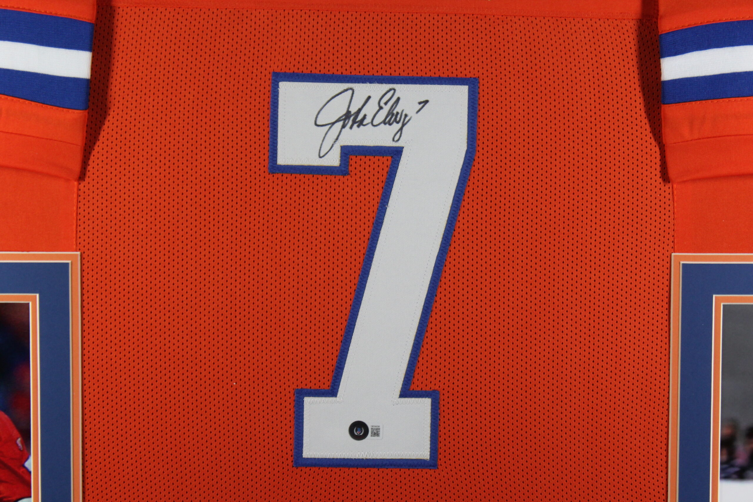 John Elway Autographed Signed Framed Denver Broncos