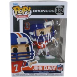 John Elway Autographed Denver Broncos Funko Pop! #332 Beckett Witness 55208