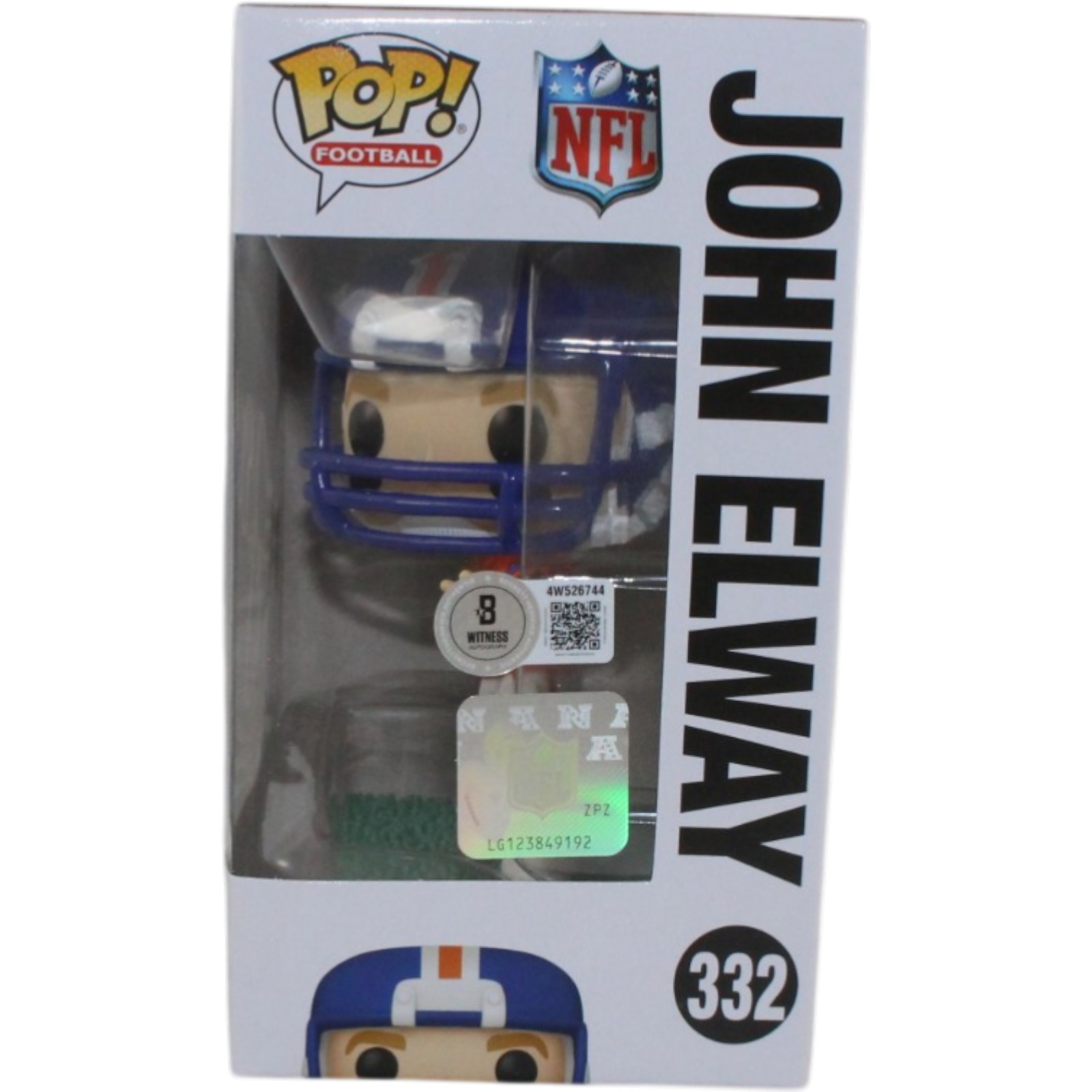 John Elway Autographed Denver Broncos Funko Pop! #332 Beckett Witness 55208 5 John Elway Autographed Denver Broncos Funko Pop! #332 Beckett Witness 55208