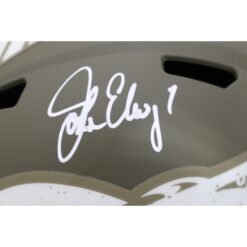 John Elway Signed Denver Broncos 22 Salute F/S Helmet Beckett 45440