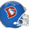 John Elway Signed Denver Broncos Authentic D Logo Helmet The Drive BAS 25321