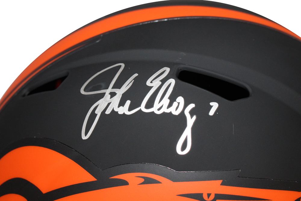 John Elway Signed Denver Broncos F/S Eclipse Helmet Beckett