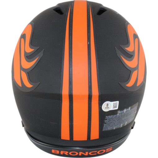 John Elway Autographed Denver Broncos Authentic Eclipse Helmet Beckett 50230