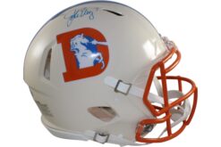 John Elway Autographed Denver Broncos Authentic Retro Helmet Beckett WIT 55376